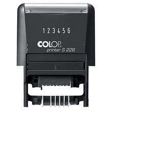 COLOP Ziffernstempel Printer S 226N selbstfärbend schwarz ohne Logo, 1 St.