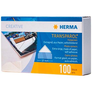 HERMA TRANSPAROL Fotoecken, 37,0 mm, 5x 100 St.