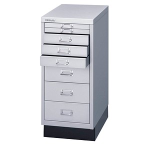 BISLEY MultiDrawer™ L298S Schubladenschrank silber 8 Schubladen 27,8 x 38,0 x 67,0 cm