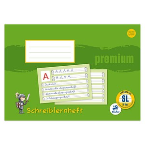 Staufen® Schreiblernheft Premium Lineatur SL liniert DIN A4 quer ohne Rand, 16 Blatt