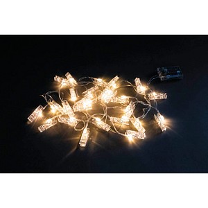Rayher Clip 25er LED Lichterkette weiß 3,9 m, 1 St.