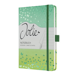 SIGEL Notizbuch JOLIE DIN A5 liniert, grün Hardcover 174 Seiten, 1 St.