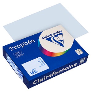 Clairefontaine Kopierpapier Trophée hellblau DIN A4 160 g/qm 250 Blatt