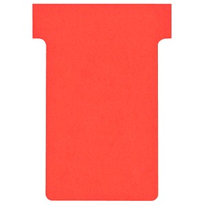 FRANKEN TK101 Größe 1 T-Steckkarten rot, 100 St.