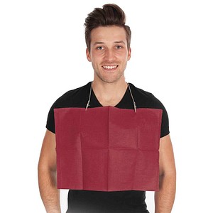 HYGOSTAR Patientenservietten rot 2-lagig 46,0 x 33,0 cm, 125 St.