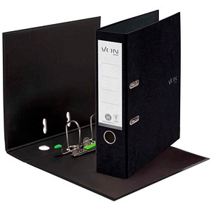 VON LEITZ Ordner schwarz Karton 8,0 cm DIN A4, 1 St.