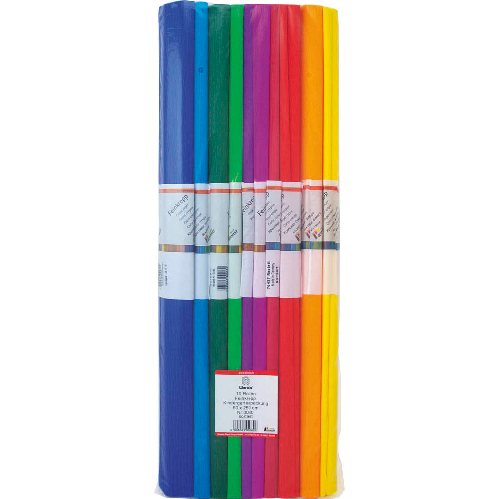 Krepppapier Bunt Pastell Papierblumen 8 Farben