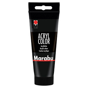 Marabu Acrylfarbe schwarz 100 ml, 1 St.