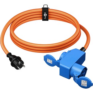 goobay Camping Adapterleitung orange