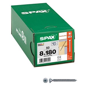 SPAX® Holzbauschrauben T40 Senkkopf WIROX 1201010801805 8 mm x 180 mm, 50 St.