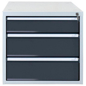 ADB Schubladenschrank anthrazit, lichtgrau 3 Schubladen 53,1 x 70,0 x 50,0 cm, 1 St.