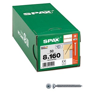 SPAX® Holzbauschrauben T40 Senkkopf WIROX 1201010801605 8 mm x 160 mm, 50 St.