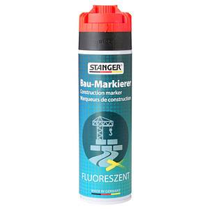 STANGER Bau-Markierer Markierungsspray neonorange 500,0 ml, 1 St.