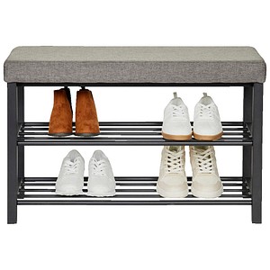 LOVE !T STORE !T Schuhregal LOFT schwarz, grau 80,0 x 31,5 x 50,0 cm, 1 St.
