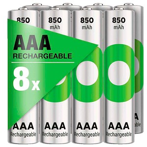 GP Akkus ReCyko+ Ni-MH Micro AAA 850 mAh, 8 St.