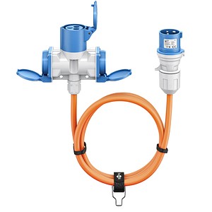 goobay Camping Adapterleitung orange