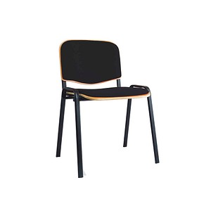 LÜLLMANN Stapelstühle 225470 schwarz Stoff, 1 St.