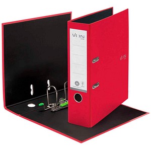 VON LEITZ Ordner rot Karton 8,0 cm DIN A4, 1 St.