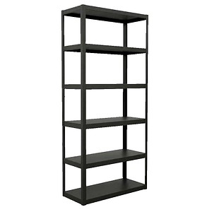 BISLEY Beistellregal ModuRAXX schwarz (RAL 9005) 93,3 x 40,0 x 209,2 cm, 1 St.