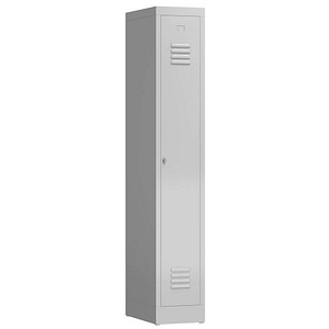 ClassiX Spind lichtgrau X-510110, 1 Schließfach 31,0 x 50,0 x 180,0 cm