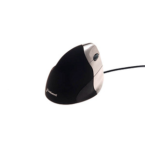 BAKKER ELKHUIZEN Maus ergonomisch kabelgebunden schwarz, silber