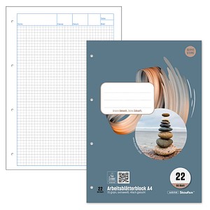 Staufen® Arbeitsblock Style DIN A4 kariert Lineatur 22, 1 St.
