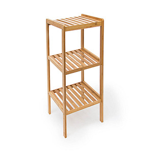 relaxdays Badregal braun 33,0 x 33,0 x 79,0 cm