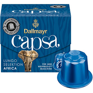 Dallmayr Capsa Lungo Selektion Africa Kaffeekapseln, Arabica- und Robustabohnen 10 Portionen