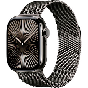 Apple Watch Series 10 42 mm Titan (GPS+Cellular) Milanaise Armband S/M  schiefer