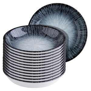 ID Fine Schalen Vortex Lona tief weiß/blau 0,24 l, 12 St.