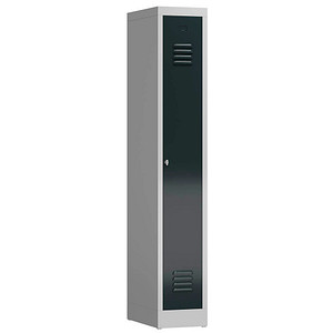 ClassiX Spind anthrazit, lichtgrau X-510118, 1 Schließfach 31,0 x 50,0 x 180,0 cm