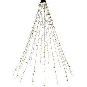 goobay Baummantel mit Ring LED Lichtervorhang grün, 1 St.