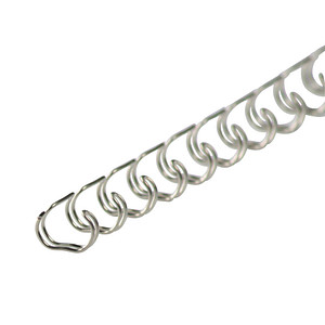 LMG Drahtbinderücken silber für 30 Blatt, 100 St.