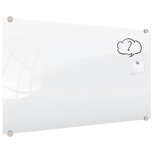 ALLboards Glas-Magnettafel Premium 150,0 x 100,0 cm perlweiß