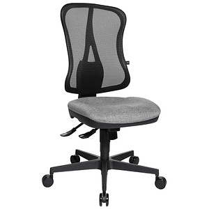 Topstar Bürostuhl Head Point SY, HE200 G23/B90 Stoff grau, Gestell schwarz