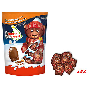 kinder Mini Friends Knusperkeks mit Karamellgeschmack Schokolade 18 St./ 122,0 g, 1 St.