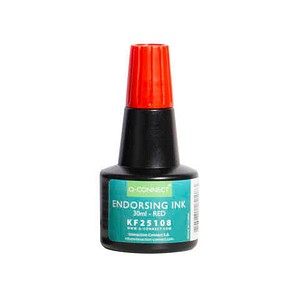 Q-CONNECT Stempelfarbe rot 28,0 ml
