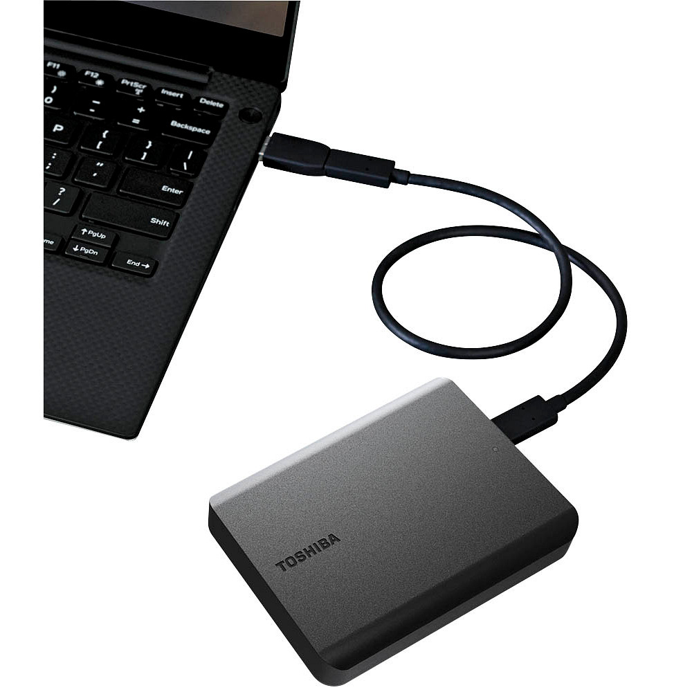 Printus TOSHIBA externe Basics schwarz TB 2 HDD-Festplatte | Canvio