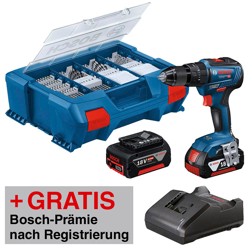 AKTION BOSCH Professional GSB 18V55 AkkuSchlagbohrschrauberSet 18,0