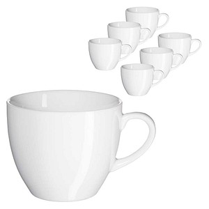 MÄSER Kaffeebecher MODESTA weiß 230,0 ml, 6 St.