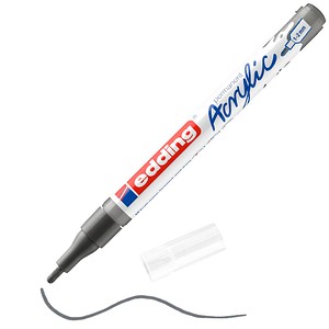 edding 5300 Acrylstift grau 1,0 - 2,0 mm, 1 St.