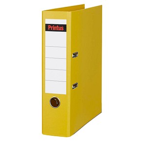 Printus Ordner gelb Kunststoff 8,0 cm DIN A4 Printus Ordner gelb Kunststoff 8,0 cm DIN A4
