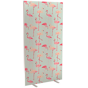 PAPERFLOW Trennwand easyScreen Tropical, 60709 bunt 94,0 x 173,4 cm, 1 St.