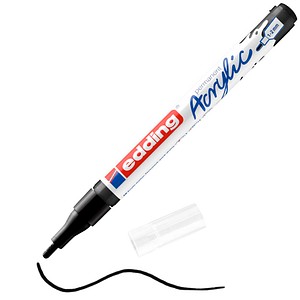 edding 5300 Acrylstift schwarz 1,0 - 2,0 mm, 1 St.