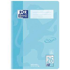 OXFORD Schulheft TOUCH Lineatur 26 kariert DIN A4 Außenrand, 16 Blatt, 1 St.