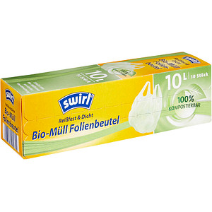 swirl® Biomüllbeutel 2093954006 10,0 l grün, 10 St.