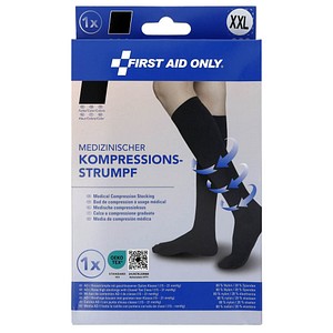 FIRST AID ONLY® Kompressionsstrümpfe, geschlossene Spitze schwarz Größe XXL 1 St.