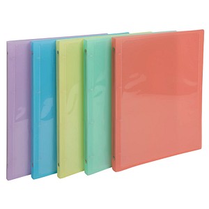 Exacompta Kreacover Pastell Ringbücher 4-Ringe farbsortiert 2,0 cm DIN A4, 20 St.