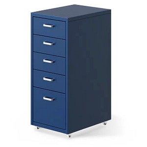 FlexiSpot Rollcontainer blau 5 Auszüge 28,0 x 41,0 x 69,0 cm