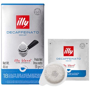 illy® entkoffeiniert  E.S.E Kaffeepads, Arabicabohnen 18 St.